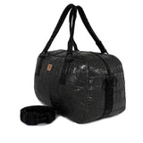 Black Alligator Duffle Bag