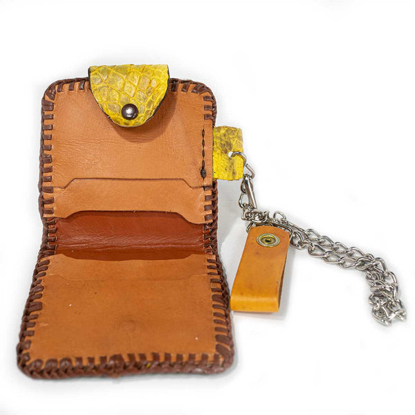 Alligator Chain Wallet (Yellow)
