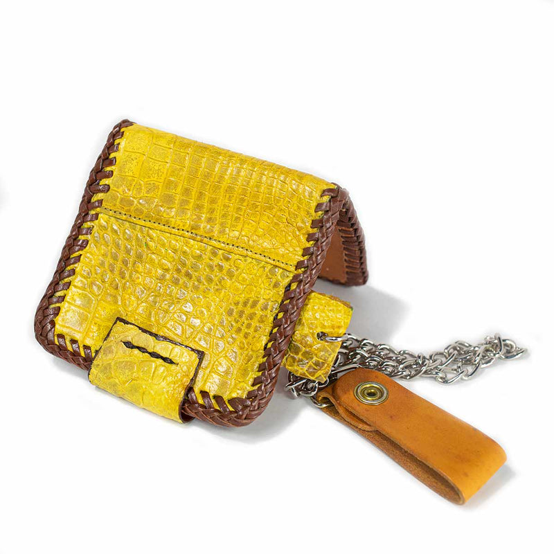 Alligator Chain Wallet (Yellow)